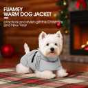 FUAMEY Dog Cold Weather Coats,Dog Winter Jackets for Small Dogs Warm Dogs Coat with Reflective Strips Waterproof Pet Snowsuit Thick Paded Pets Vest for Yorkshire Chihuahua Grey S