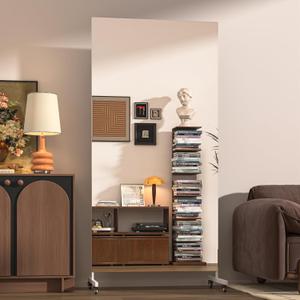 Hasipu Extra Large Full Length Floor Mirror with Wheels, 65" x 22" Rolling Portable Gym & Dance Studio Home Gym Mirror, White