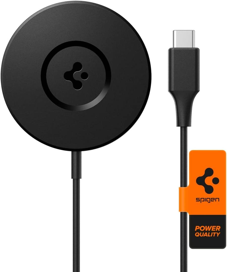 Spigen ArcField (MagFit) for MagSafe Magnetic Wireless Charger for iPhone 16e 16 Pro Max Plus 15 14 13 Pro Max Plus Mini 12 Pro Max Fast Wireless Charging Pad