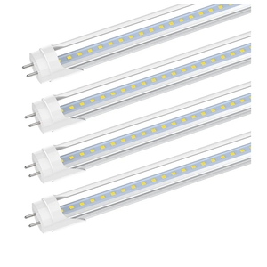 JESLED 2FT T8 LED Tube Light, 10W(24W Equiv.), 5000K Daylight, 1120LM, 24 Inch Type A+B LED Bulb, Ballast Bypass & Double-Ended Power, F20T12 Replacement, Clear Cover, 4 Pack