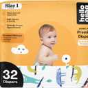 Hello Bello Premium Baby Diapers Size 1, 32 Count of Disposable, Extra-Absorbent, Hypoallergenic Baby Diapers with Snug and Comfort Fit, Sleepy Sloth