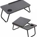 Folding Laptop Desk for Bed Portable Computer Tray for Sofa Table for Writing 4 Angles Adjustable Laptop Table with Cup Holder (01)
