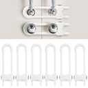 Baby Proofing Cabinets, Sliding Cabinet Locks for Babies, Adjustable U Shaped Baby Safety Locks, Childproof Cabinet Latch for Kitchen, Bathroom, Drawer, 10 pack