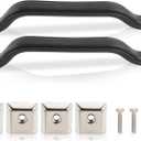 55009801K Interior Door Handle Pull Strap Kit Black Front Left Driver and Right Passenger Side Compatible with Jeep Wrangler YJ 1987-1995 Pack of 2