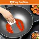 AnyFish, Wok Pan with Lid, Woks & Stir Fry Pans with Silicone Spatula, Nonstick Wok and Carbon Steel Woks, No Chemical Coated Flat Bottom Chinese Wok For Induction, Electric, Gas, All Stoves, 13in