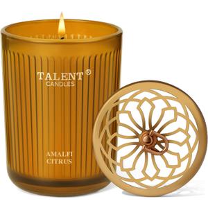 Jar Candles for Home Scented | Aromatherapy Candles Gifts for Women & Men | Natural Soy Candle | 8.4oz Traditional Style | Amalfi Citrus
