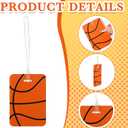 Fuyoooo 12 Pcs Luggage Tags Travel Suitcase Labels ID Label for Gear Bag, Plastic Backpack Tag Gifts for Players, 4" x 2.75"