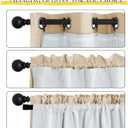 NICETOWN Blackout Draperies Window Curtain Liners - Cafe Curtains, Thermal Insulated Rod Pocket Blackout Curtain Liners for 54 inch Curtain (2 Pieces with Hooks, Each 34" x 50", Greyish White)