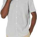 Amazon Essentials Oxford Shirts for Men - Regular-Fit, Short-Sleeve, Size XL