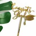 3 x Congrats Grad Cake Topper,Graduation Party Decorations,Class of 2026 Cake Topper,2026 Graduation High School College Senior Celebration Party Decorations