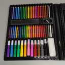 237-Piece Kids Art Set with Double-Sided Easel, Painting Kits for Kids Ages 4-8, Non-Toxic Art Supplies for Girls & Boys, Drawing Set with Watercolor, Oil Pastels, resent for Young Artists-Black