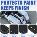 PU Leather Rear Seat Fender Bib Cover for Harley Softail Springer Heritage Classic EFI FLSTCI 2006-2017 (Rivet)