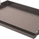 Cast Iron Griddle Universal Griddle for Gas Grill, 25" x16" Flat Top for Outdoor Grill Rectangular Plate with Removable Handles for Charcoal Camping, Tailgating, and Parties (25" x 16" Metal)