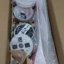 TALOYA 52 inch Ceiling Fans with Lights Remote Control, Modern Low Profile Ceiling Fan with Quiet Reversible DC Motor for Bedroom Living Room and Patio White