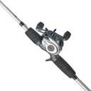 Abu Garcia Black Max EZ Cast 6' Baitcast Fishing Rod and Reel Combo, 2-Piece Rod, Graphite Composite Rod Blank Construction, Comfortable and Durable EVA Handles
