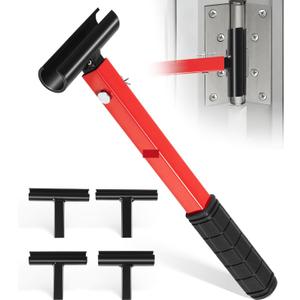 4-in-1 Door Hinge Adjustment Tool Kit | Hinge Gap Adjustment Wrench Set | Heavy Duty Steel | Rubber Grip | Fix Misaligned Doors & Cabinets | Residential & Commercial Use (14mm-25mm)