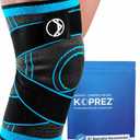 Koprez Knee Compression Sleeve for Men & Women Premium Knee Brace for Pain Relief, Running, Workout & Arthritis Support, Meniscus Tear & Patella Stabilizer, Breathable Sports Knee, Size: XXXX-Large