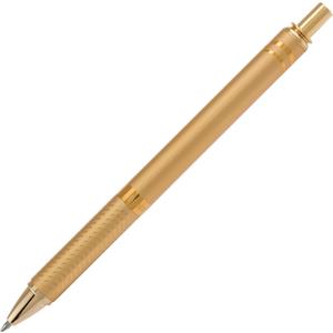 Pentel EnerGel Alloy Retractable Gel Pen, Gold Barrel, Black Ink, Includes Gif Box (BL407XABX)