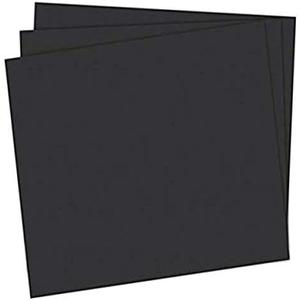 School Smart Railroad Poster Board Paper, 22 x 28 Inches, 4-Ply, Black, Pack of 25