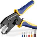 haisstronica ferrule Crimping Tool,24-8 AWG Sleeves Ferrule Ratchet Wire Crimping Tool