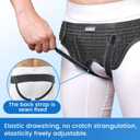 VELPEAU Hernia Belt for Men & Women - Bilateral/Double Inguinal, Groin Hernia Support Truss Underwear Briefs, Pain Relief Recovery Adjustable Strap with 2 Removable Medical Compression Pads (Black, M)