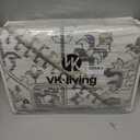 VKLIVING Machine Washable Vintage Design Area Rug 5'x7', Non Slip, Stain Resistant, Home Decor, Boho, (Beige)