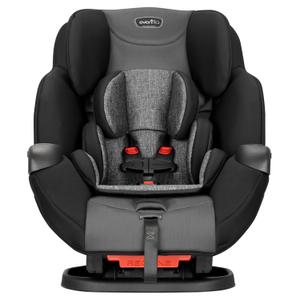 Evenflo Symphony Sport All-in-One Convertible Car Seat (Charcoal Shadow) | Rear-Facing, Forward-Facing, and Belt-Positioning Booster Modes, Birth-10 years, 4-100 lbs (Charcoal Shadow), mfd: 04/22/2025