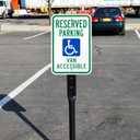 SmartSign "Reserved Parking - Van Accessible" Handicap Parking Sign | 12" x 18" Aluminum