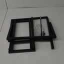 Freestanding Towel Racks 2 Tier Small Towel Holder Stand for Bathroom Matte Black Stainless Steel Industrial Towel Drying Rack for Hand Towels Blanket