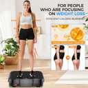 Vibration Plate Exercise Machine,Vibration Plate for Lymphatic Drainage Power Vibration Plate Machine Support 450 Lbs 250 Adjustable Speeds,Vibrating Plate Shake Plate Weight Loss
