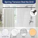 ENJOYBASICS Shower Curtain Rod 30 to 76 Inches, 1 Inch Stainless Steel Adjustable Spring Tension Rods No Drill for Bathroom, Closet, Window, Room Divider, Never Rust, Non Slip, Bronze