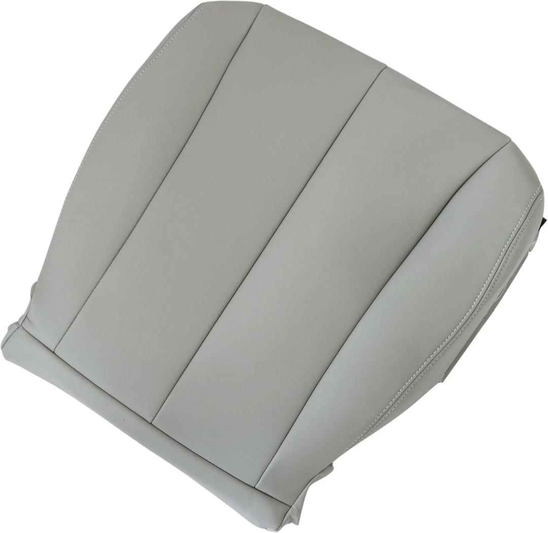 FZJDSD Light Gray Driver Side Bottom Microfiber Leather Replacement Seat Cover Compatible with Toyota Sienna 2011 2012 2013 2014