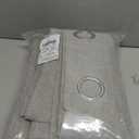 NICETOWN Extra Wide 100% Blackout Linen Curtain Panel, Light Grey, 100 inch per Panel, Energy Smart Divider Room Drape Thermal Insulated Drape for Shift Worker, Bedroom