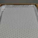 FURTIME Stainless Steel Cat Litter Box with Lid, Metal Kitty Litter Box for Small Cats, Kitten Litter Box with Scoop and Mat, Non-Sticky, Anti-Leakage, Easy to Clean, 17"x13"x8.4" (Small) (Silver)