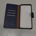 SUANPOT for Samsung Galaxy S21 Ultra 6.8" with RFID Blocking Leather Wallet case Credit Card Holder, Flip Folio Book Phone case Shockproof Cover Women Men for Samsung S21 Ultra case Wallet Blue