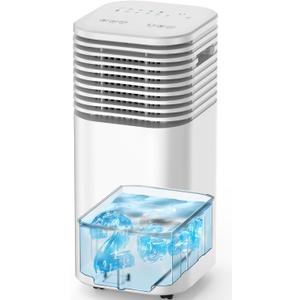 Windowless Air Conditioner, Swamp Cooler with 4 Modes & 3 Speeds, 15H Timer for Smart Auto-off, 2-Gal Tank for 20H Cooling, Remote, 120 Oscillating Portable Air Conditioners No Hose Needed, 11 x 10 x 22 inches