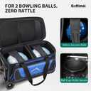2-Ball Bowling Bag, Large Storage Pocket, One Size