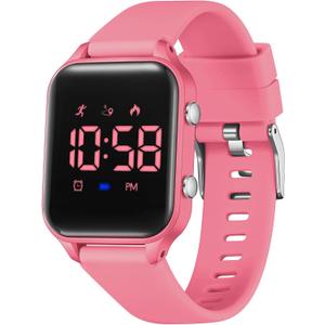 L LAVAREDO Kids Digital Watches for Boys Girls,Waterproof Sport Watch with Pedometer Stopwatch Vibration Alarm for Ages 5-13,No App Fitness Tracker Watch for Kids Teens Birthday Christmas Gifts