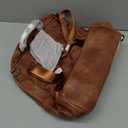 AGLOD Leather Backpack Purse for Women Designer Ladies Shoulder Bag Fashion Faux Work Travel Daypack (Cow Brown)