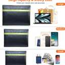 Fireproof Document Bag  3 Pack (15" x 11", 13" x 9.7", 10.5" x 8") Fireproof & Water- proof Document Organizer | Document Holder with Zipper Secure for Cash, Passports, Check& More (Black)