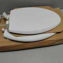 2 x Mayfair Cassel Slow Close Toilet Seat, Easy Clean, Non Slip Premium Wood Seat, Easy Install, Made in USA, Elongated, White
