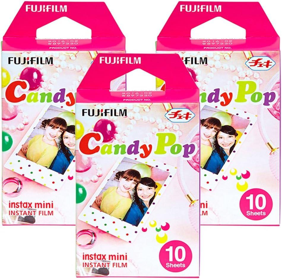Fujifilm Instax Candy Pop Instant Film 3 Pack for Mini 8 Cameras 30 Sheets