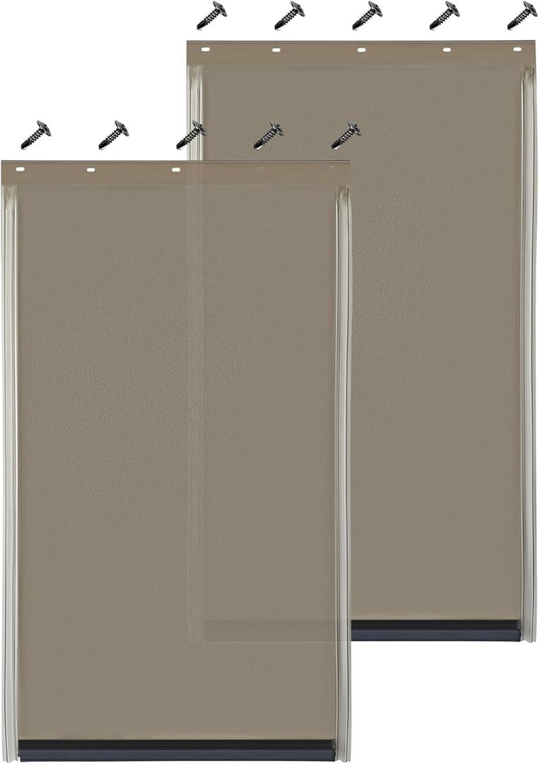 2PACK Dog Door Replacement Flaps - Fits Petsafe Dog Door PAC11-11039 Measures 10 1/8" X 16 7/8", Large Doggie Door Replacement Flaps, Weather Resistant BPA Free Doggy Door Replacement Flap