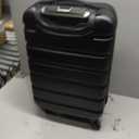 Wrangler 20" Hardside Spinner Carry-On Luggage, Black, 22-inch