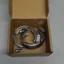 EVIL ENERGY 2.5 Inch V Band Clamp for Flange Kit Stainless Steel 2PCS (No flanges)