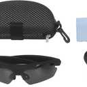 XUMIUZIY Camera Glasses, HD 1080P Sports Sunglasses Camera Video Glasses, Audio and Video Recording, Outdoor Wearable Polarized Lenses for Cycling, Hiking (Black)