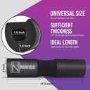 Barbell Pad Squat Pad for Lunges and Squats - Hip Thrust Pad for Standard and Olympic Bars - Provides Cushion to Neck and Shoulders While Training (Black)