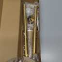 LOMILD Adjustable Closet Rod for Hanging Clothes, 30 to 40 Inches Stainless Steel Rod for Closet Heavy Duty, Gold