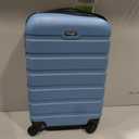 Wrangler Hardside Spinner Luggage, Blue Heaven, Carry-On 20-Inch, 22-inch