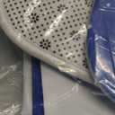 Emvency 4 Pcs Christmas Shower Curtain Set, Snowman and Snowflakes Shower Curtain with Non-Slip Rugs, Black Toilet Lid Cover and Bath Mat, Winter Bathroom Sets Decorations 72" x 72"